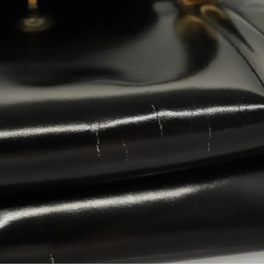 Gucci Black Satchel with Gold Hardware